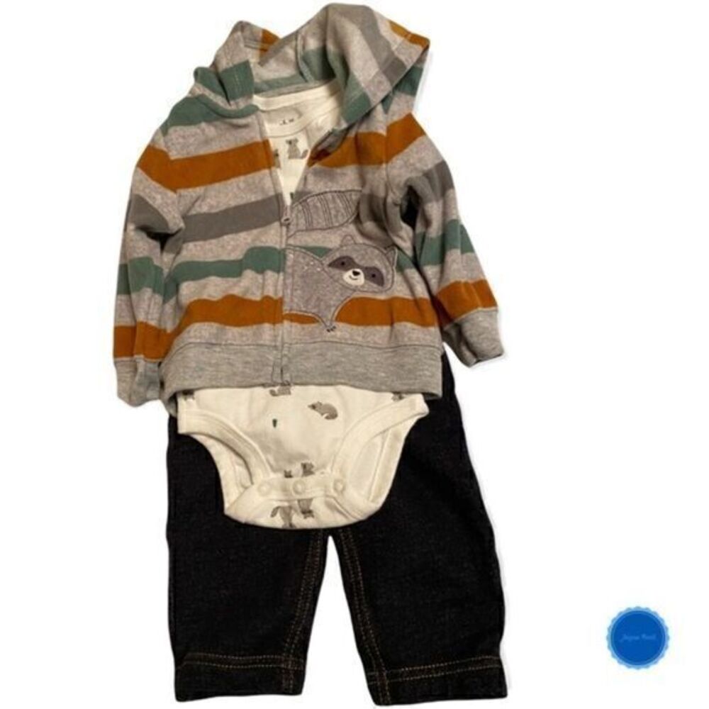 CHILD of Mine by Carter's Baby Boy Hooded 3pc Outfit Set